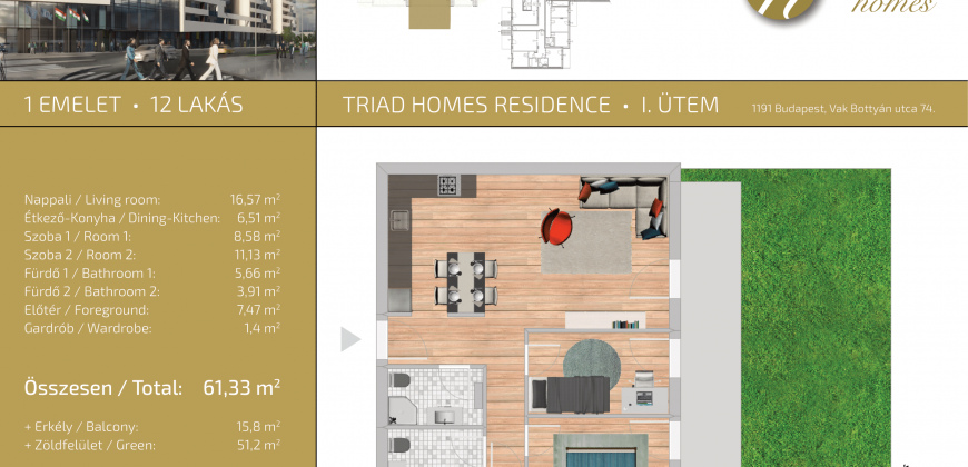 TRIAD HOMES RESIDENCE – 1.EM / 12.