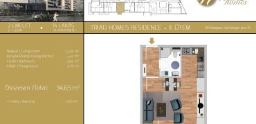 TRIAD HOMES RESIDENCE II. ÜTEM – 2.EM / 14.