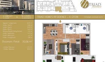 TRIAD HOMES RESIDENCE II. ÜTEM – 2.EM / 16.