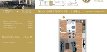 TRIAD HOMES RESIDENCE II. ÜTEM – 4.EM / 14.