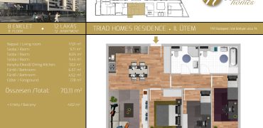 TRIAD HOMES RESIDENCE II. ÜTEM – 8.EM / 12.
